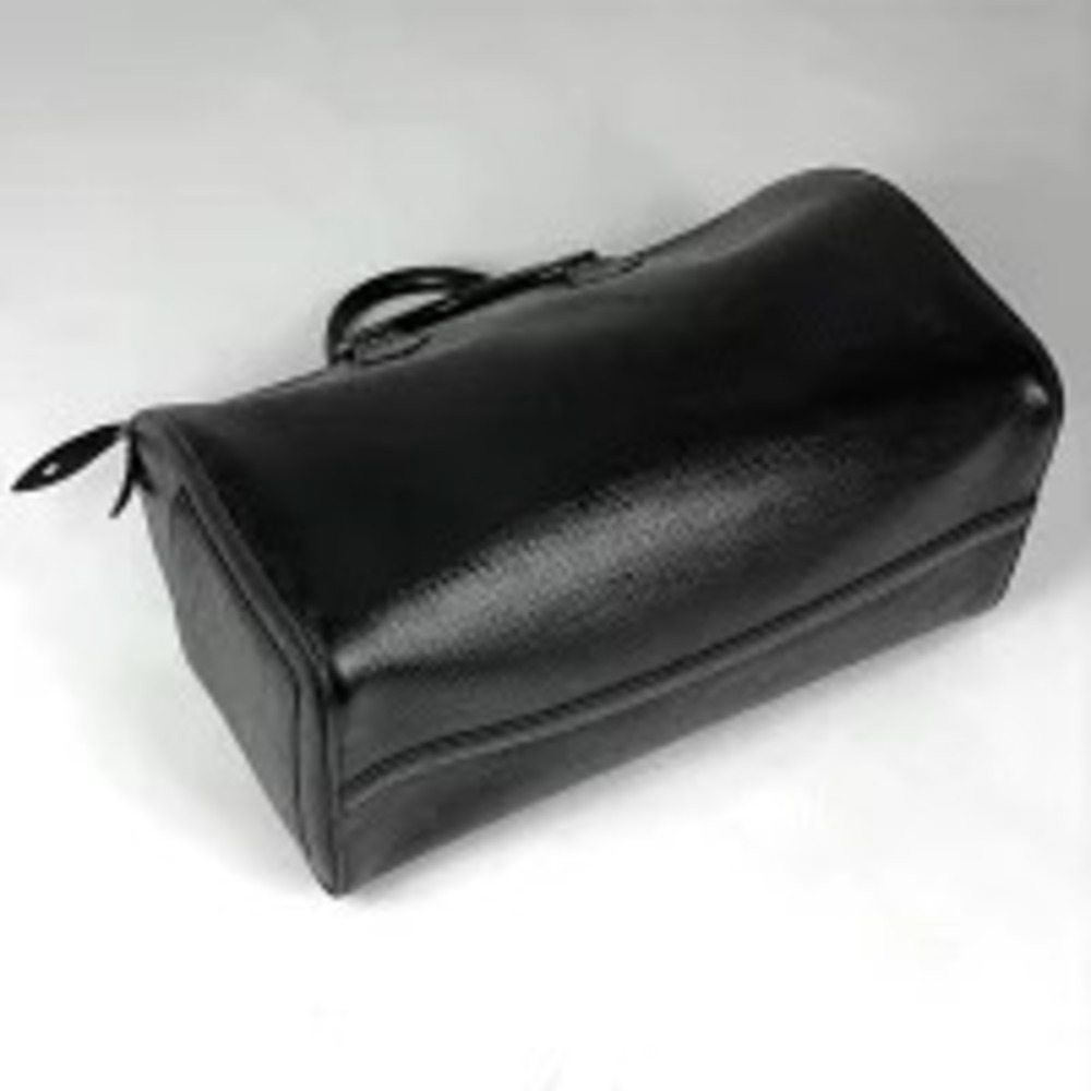 Louis Vuitton Bag Speedy Noir Leather Epi Commuter Black Boston Handbag Black